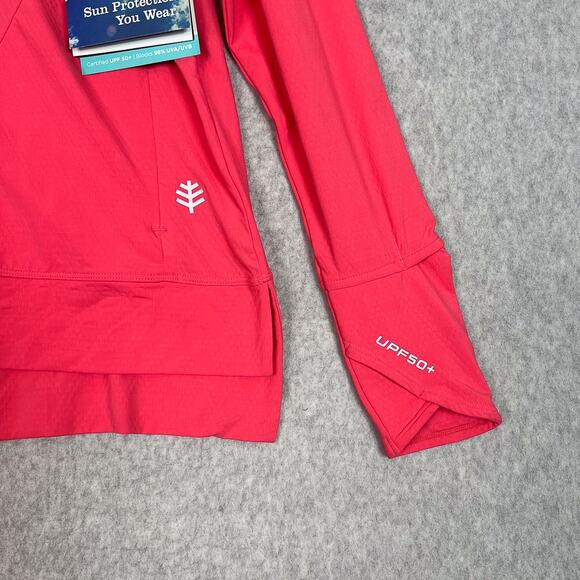 Coolibar Coral Pink Arabella Hoodie Size Medium - Picture 5 of 11